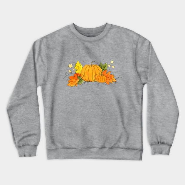 Pumpkins Crewneck Sweatshirt by Polkadotdreamer